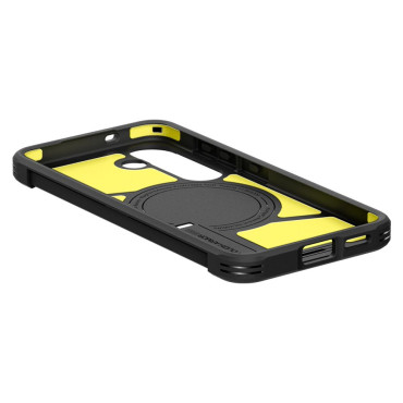 The cover case for the Samsung Galaxy S25+ Tough Armor MagSafe is black