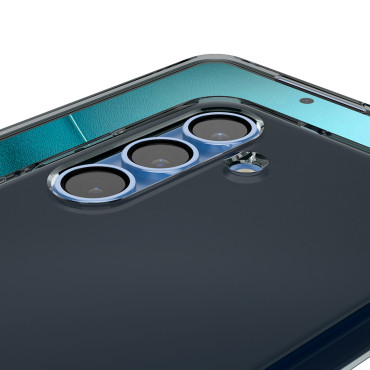 Cas pour Samsung Galaxy S25 + Cristal liquide - Noir Transparent