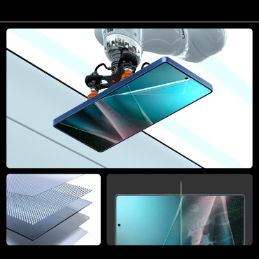 Hybridné sklo na Samsung Galaxy S25 Ultra Elite Shield EZ FIT - Transparentné