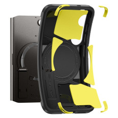 Case Cover til Samsung Galaxy S25 + hård rustning Magsafe - Sort