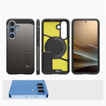 Κάλυψη θήκης για το Samsung Galaxy S25 + σκληρή θωράκιση Magsafe - γκρι