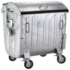 Contenedor de metal para residuos de ceniza de ceniza 1100L UE