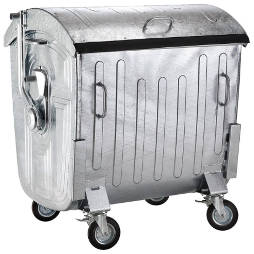 Metalo konteineris atliekų šiukšlių pelenų ugniai 1100L ES