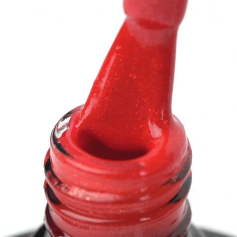 Smalto Ibrido per Unghie OCHO NAILS Rosso 202 - 5 g — primo piano della superficie