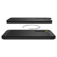 Κάλυψη θήκης για το Samsung Galaxy S25 + σκληρή θωράκιση Magsafe - Μαύρο