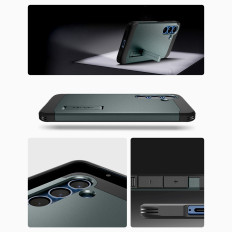 Pokrov pohištva za Samsung Galaxy S25 + Tough Armor Magsafe - Green