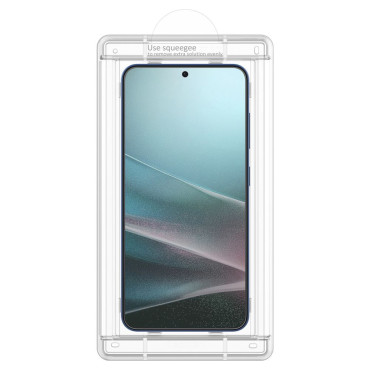 Hybridní sklo na Samsung Galaxy S25 + Elite Shield Ez Fit - transparentní