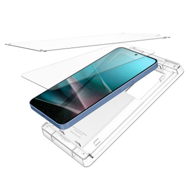 Vidro híbrido em Samsung Galaxy S25 + Elite Shield EZ Fit - Transparente