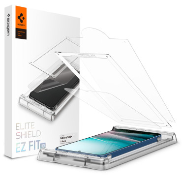 Vetro ibrido su Samsung Galaxy S25 + Elite Shield EZ Fit - Trasparente