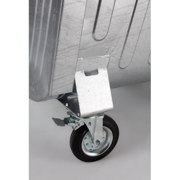 Metallbehållare för avfalls skräpaska eldfast 1100L EU