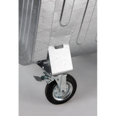 Contenedor de metal para residuos de ceniza de ceniza 1100L UE