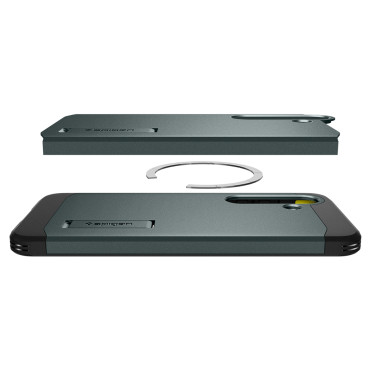 Fallskydd för Samsung Galaxy S25 + Tuff Armor Magsafe - Green