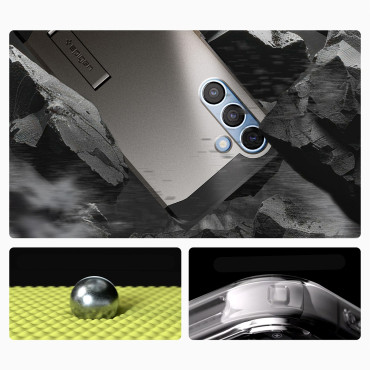 Capa de Caso para Samsung Galaxy S25 + Armadura Tough Magsafe - Gray