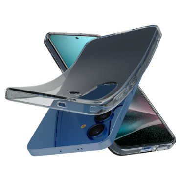 Samsung Galaxy S25 folyadékkristály - fekete átlátszó