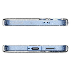 Case voor Samsung Galaxy S25 Liquid Crystal - glinsterende transparante