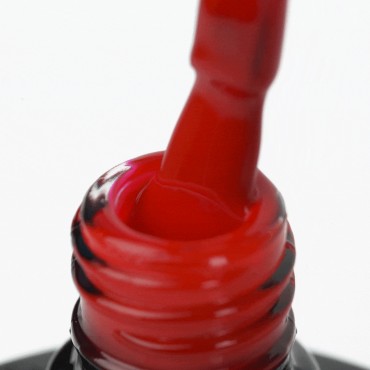 OCHO NAILS Hybridnagellack röd 204 - 5 g — närbild av yta
