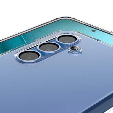 Case voor Samsung Galaxy S25 Liquid Crystal - Transparant