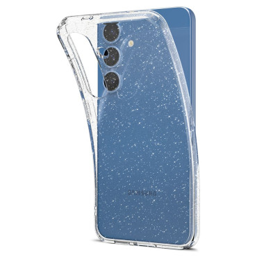Case voor Samsung Galaxy S25 Liquid Crystal - glinsterende transparante
