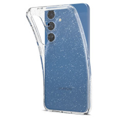 Samsung Galaxy S25 puhul vedelkristalle - särav läbipaistev
