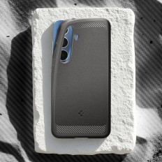 The case for the Samsung Galaxy S25 Rugged Armor Mag MagSafe is gray