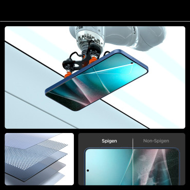 Vidro híbrido em Samsung Galaxy S25 + Elite Shield EZ Fit - Transparente