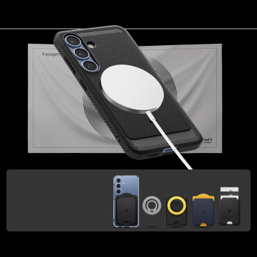 Samsung Galaxy S25 robusto armatura Magsafe - tappetino nero