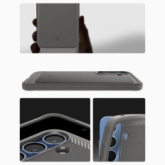 Fall för Samsung Galaxy S25 Robust Armor Magsafe - Grå