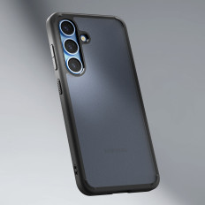 The case for the Samsung Galaxy S25 Ultra Hybrid is black