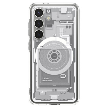 Case voor Samsung Galaxy S25 Zero One Ultra Hybrid Mag - White