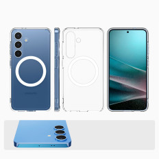 Tapaus Samsung Galaxy S25 Ultra Hybrid Mag - läpinäkyvä