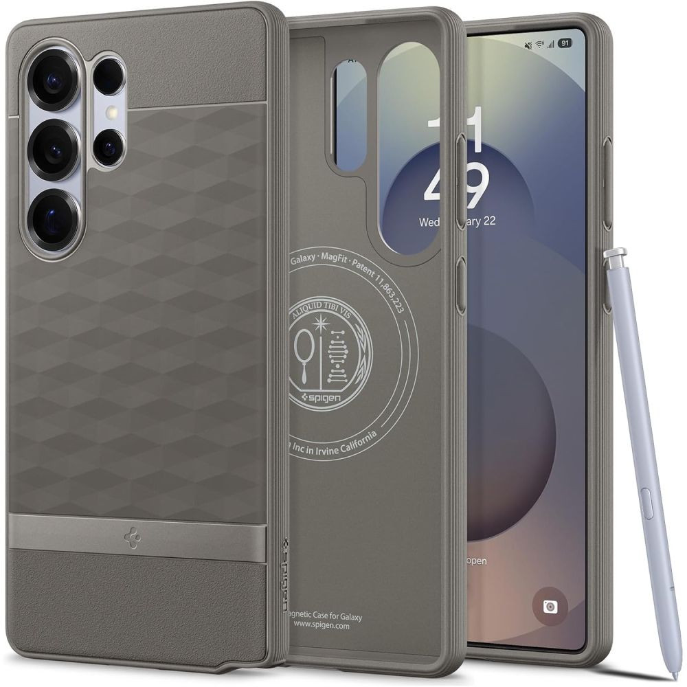 Caso para Samsung Galaxy S25 Ultra Caseology Paralllax Magsafe Magsafe - Gray