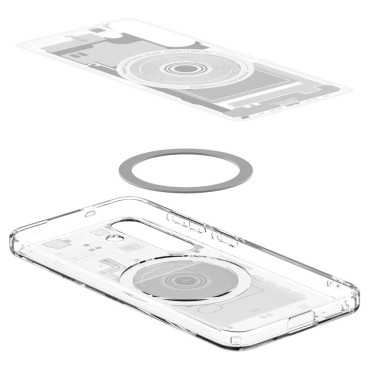 Θήκη για το Samsung Galaxy S25 Zero One Ultra Hybrid Mag - White