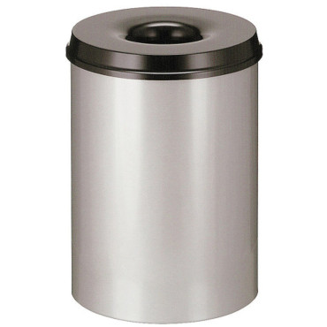 Cesta. Recipiente de resíduos de aço para 30L quartos