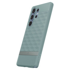 The case for the Samsung Galaxy S25 Ultra Caseology Parallax Mag MagSafe is green