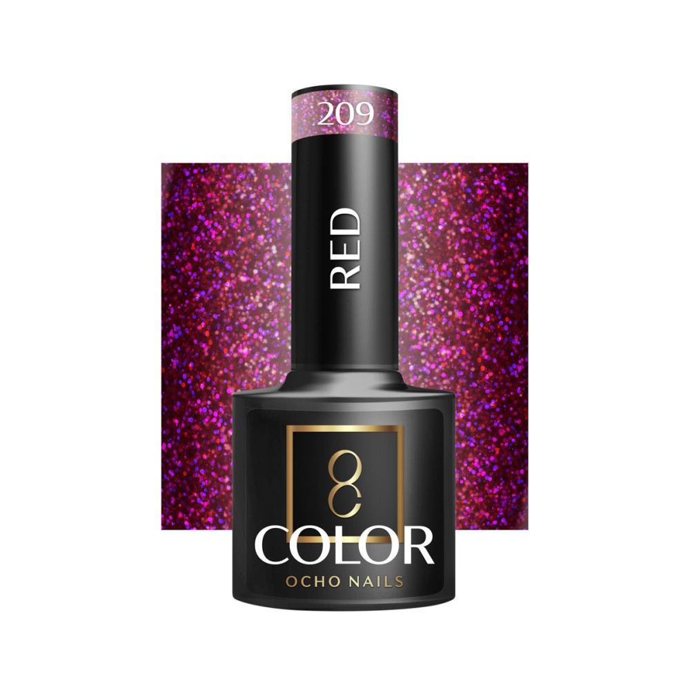 OCHO NAILS Hybrid kynsilakka punainen 209 - 5 g — etuosa