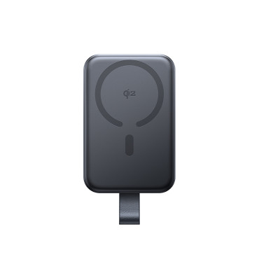 PowerBank 10000Mah 22.5W qi2 jr-pbm11 magsafe s stojalo - črna