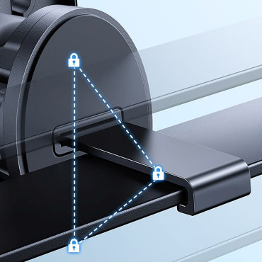 Bilholder til en rutet telefon - Sort