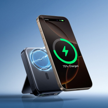 Powerbank 10000mAh 22.5W Qi2 JR-PBM11 MagSafe with a black connector