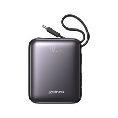Powerbank 10000mAh 22.5W con cavi fightning USB-C integrati - Nero