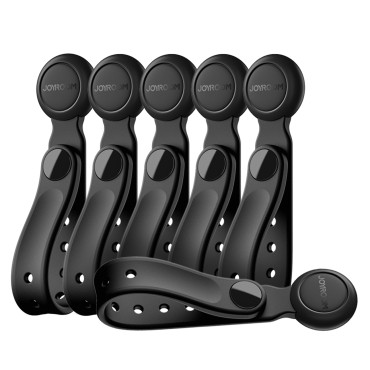 Headband de silicone com ímã preto - 6 pcs definido.