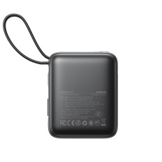 Powerbank 10000mAh 22.5W con cavi fightning USB-C integrati - Nero