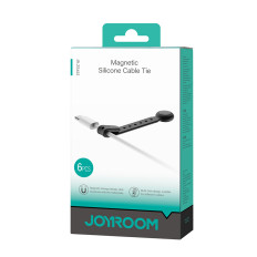 Headband de silicone com ímã preto - 6 pcs definido.