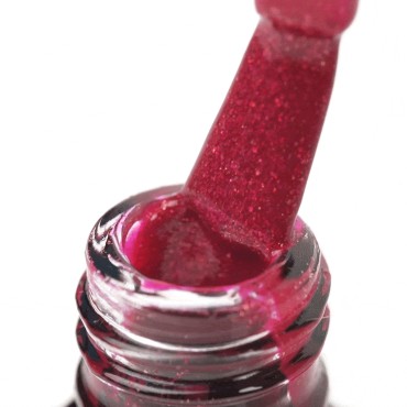 OCHO NAILS Smalto Ibrido Rosso 211 – 5 g — primo piano della superficie