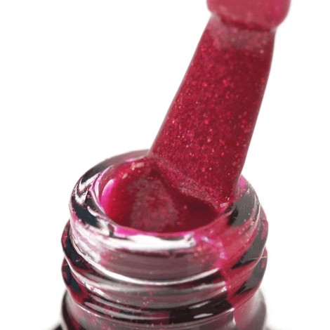 OCHO NAILS Hybridnagellack Röd 211 - 5 g — närbild av yta