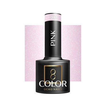 Esmalte de uñas híbrido rosa 301 OCHO NAILS - 5 g — vista frontal