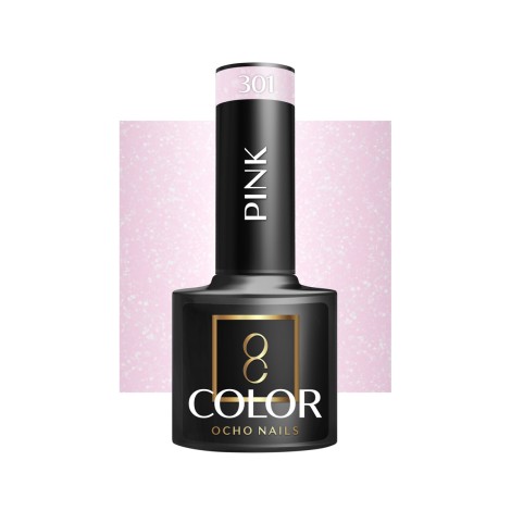OCHO NAILS hibrid körömlakk pink 301 - 5 g — elölnézet