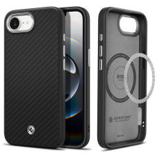 Case gadījums uz iPhone 16e Enzo Aramid MagSafe - melns