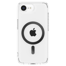 Case Case på iPhone 16e Carbon Fiber Ultra Hybrid Magsafe - Transparent