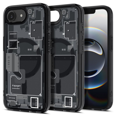 Case Case op iPhone 16e Zero One Ultra Hybrid Magsafe - Zwart