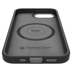 Case gadījums uz iPhone 16e Enzo Aramid MagSafe - melns